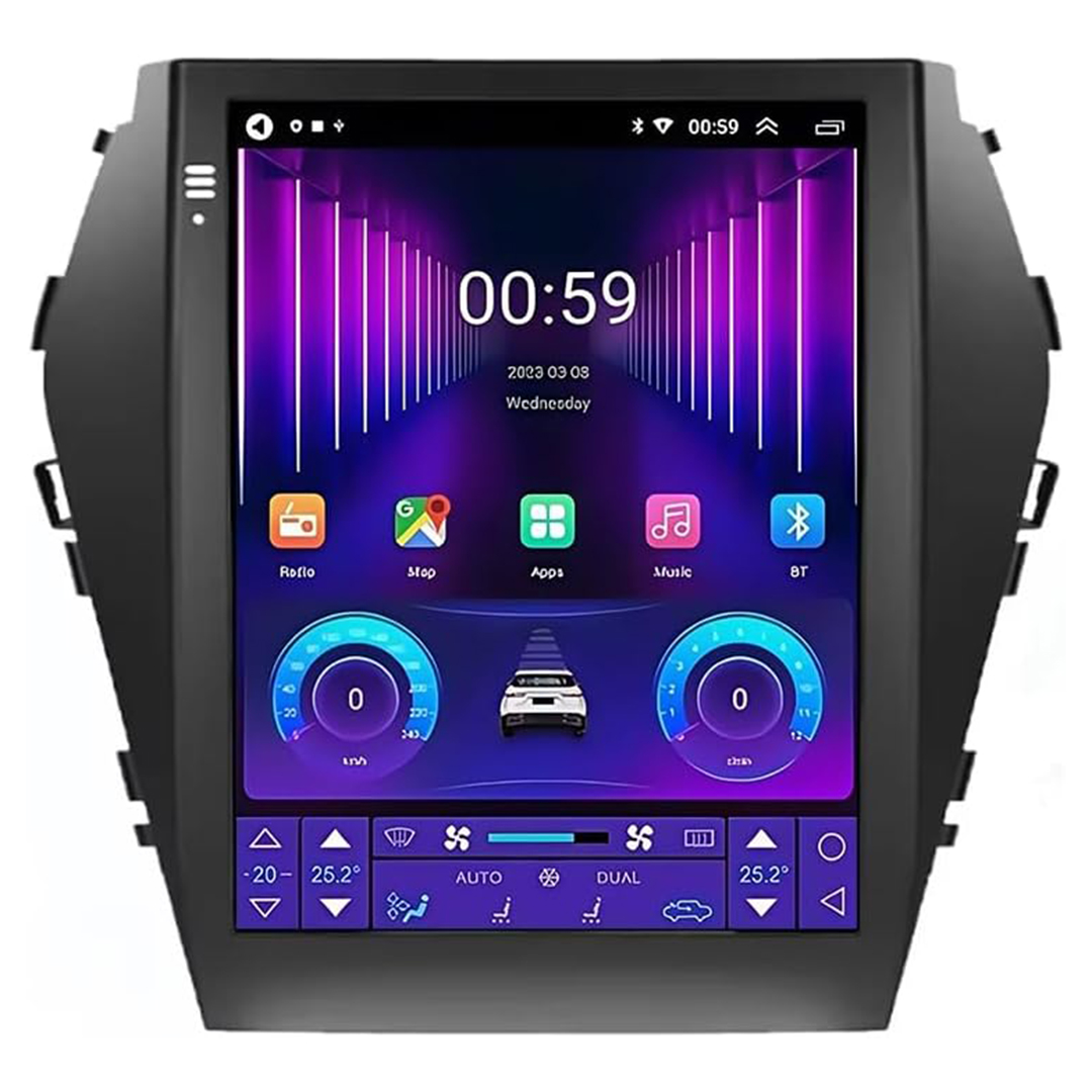 2 مانیتور اندروید تسلایی سانتافه ix45 2013 – رام 2 و حافظه 32 - تصویر 1