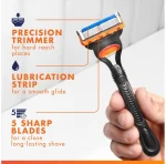 خودتراش ژیلت فیوژن 5 Gillette Fusion دارای یدک اضافه - تصویر 4