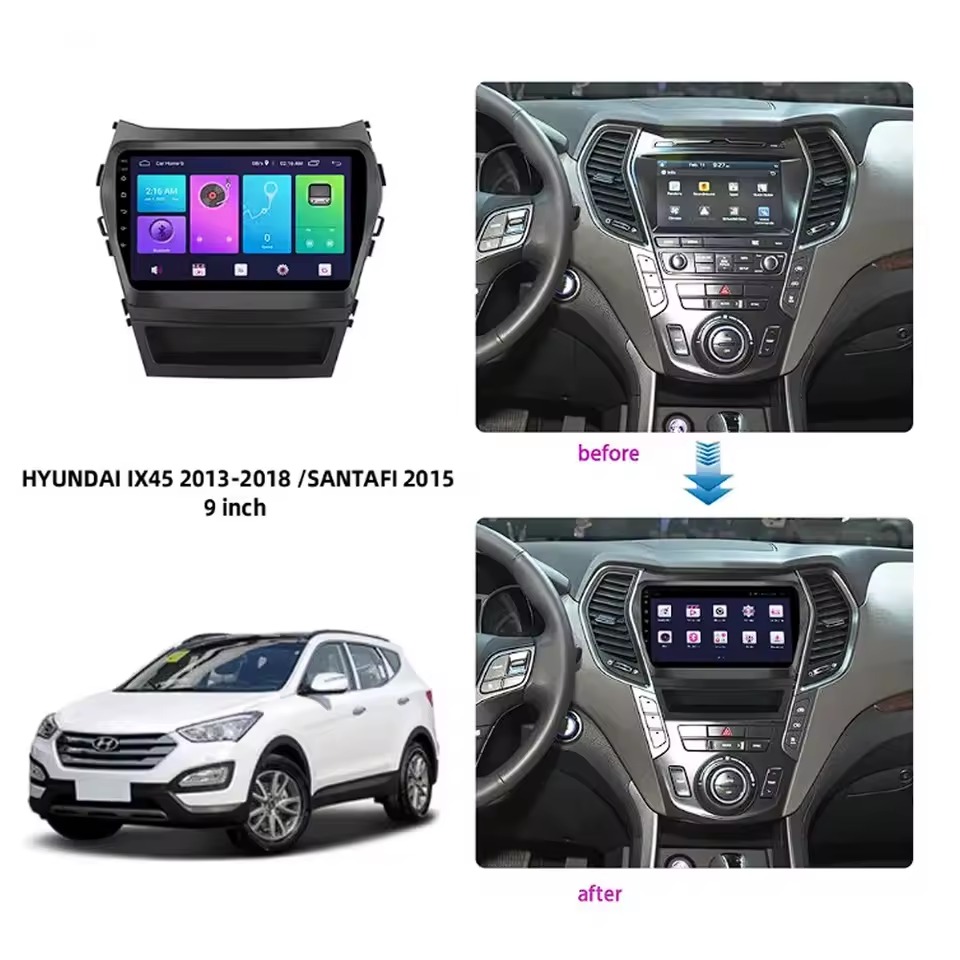 قاب مانیتور سانتافه IX45 به همراه کن باس